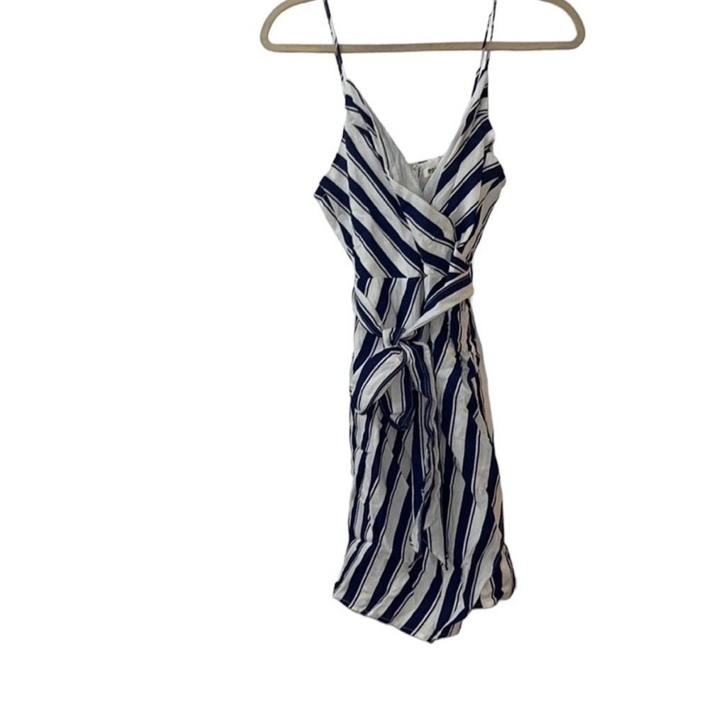 Essue navy and white striped sundress